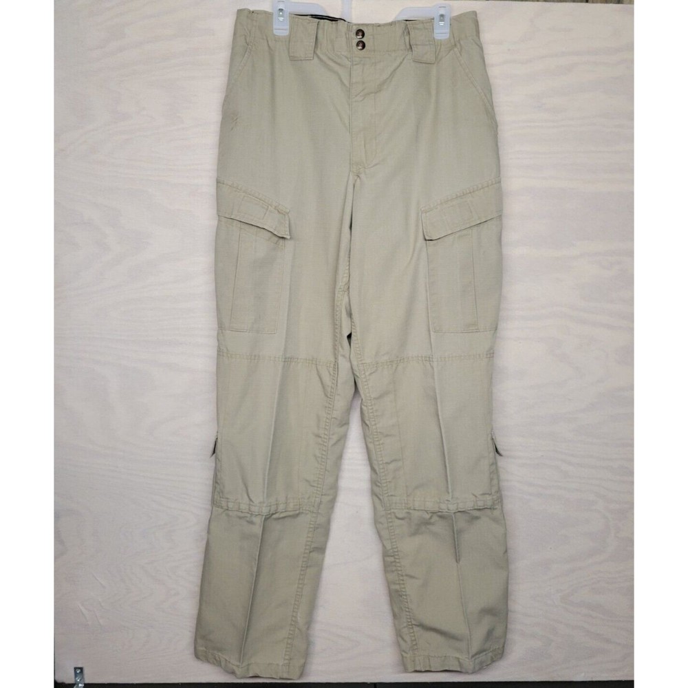 Propper Men's SZ 34 L Cargo Tactical Pants Ribstop Beige Straight Leg Outdoor